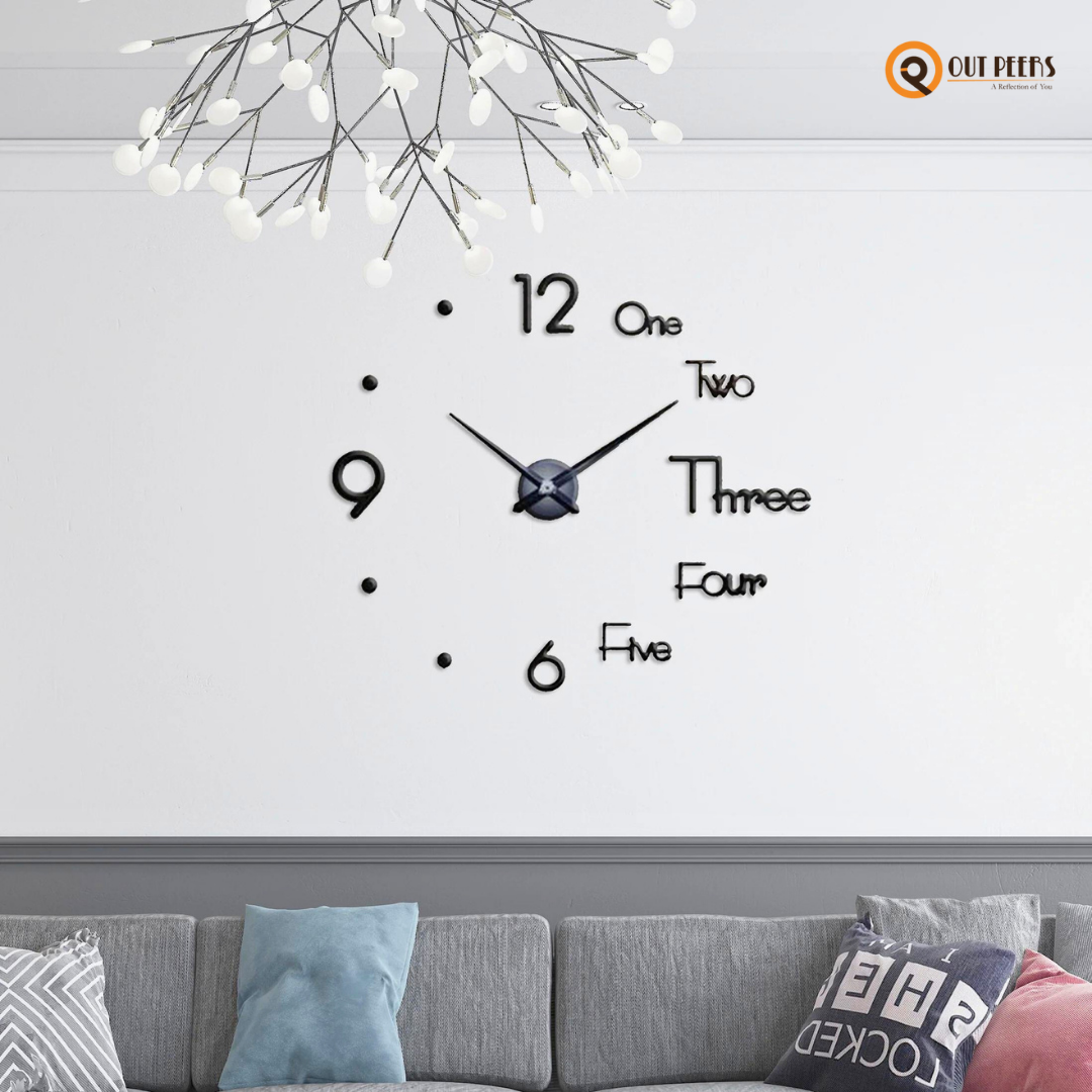 Dots & Numbers Clock