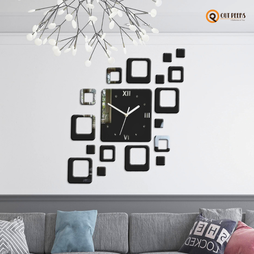 Acrylic ROME Square Clock