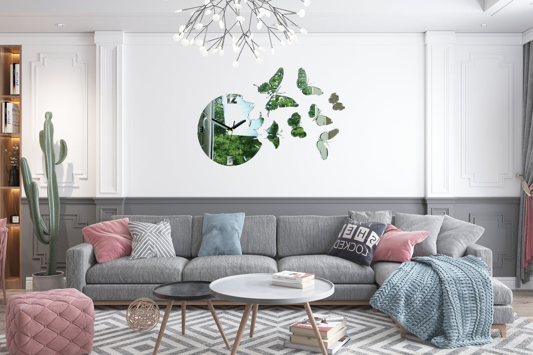 Acrylic butterfly Clock