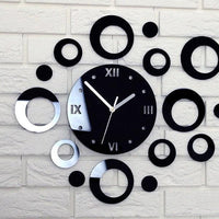 Round Mirror Wall Clock - OUT PEERS